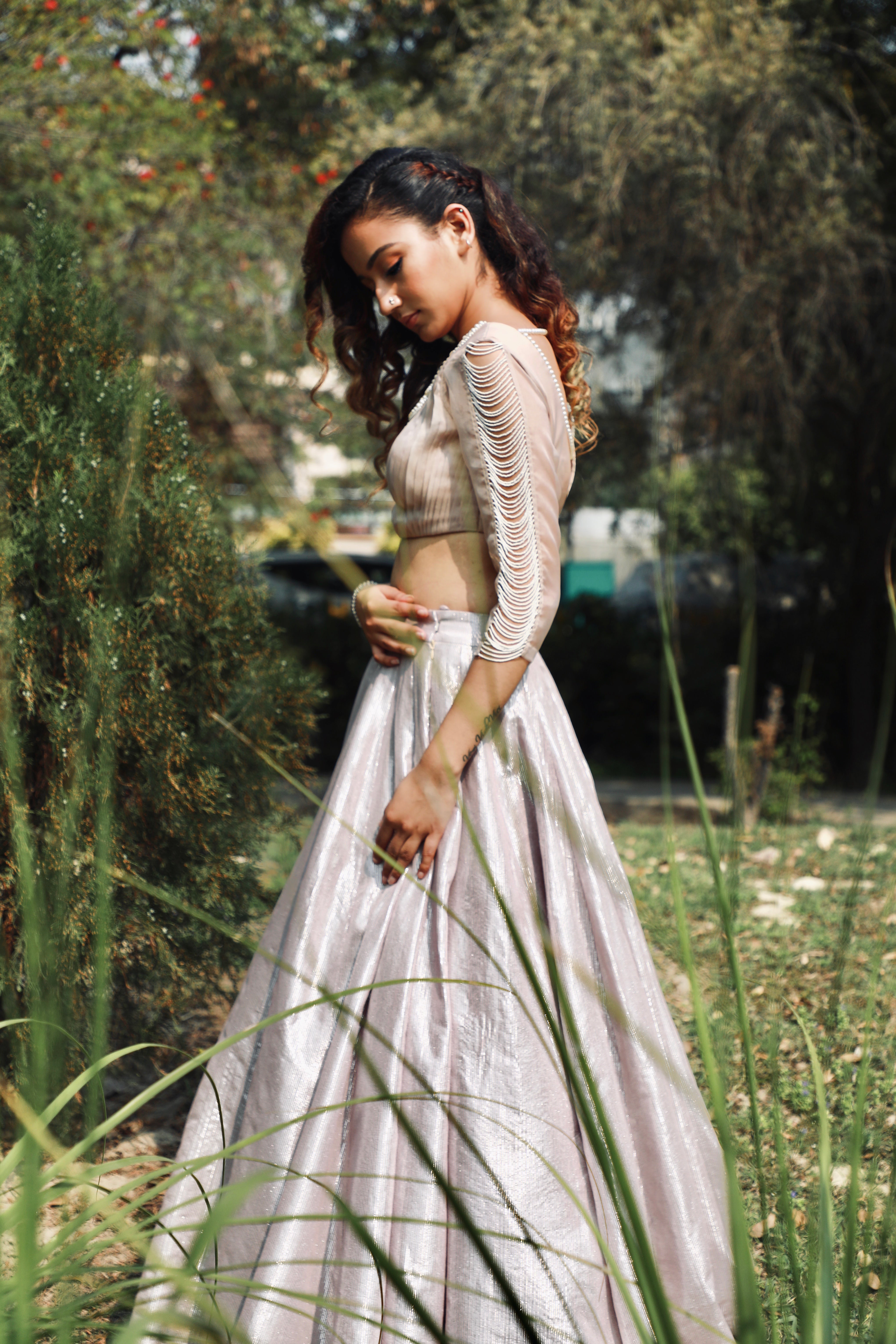 Pleated Organza