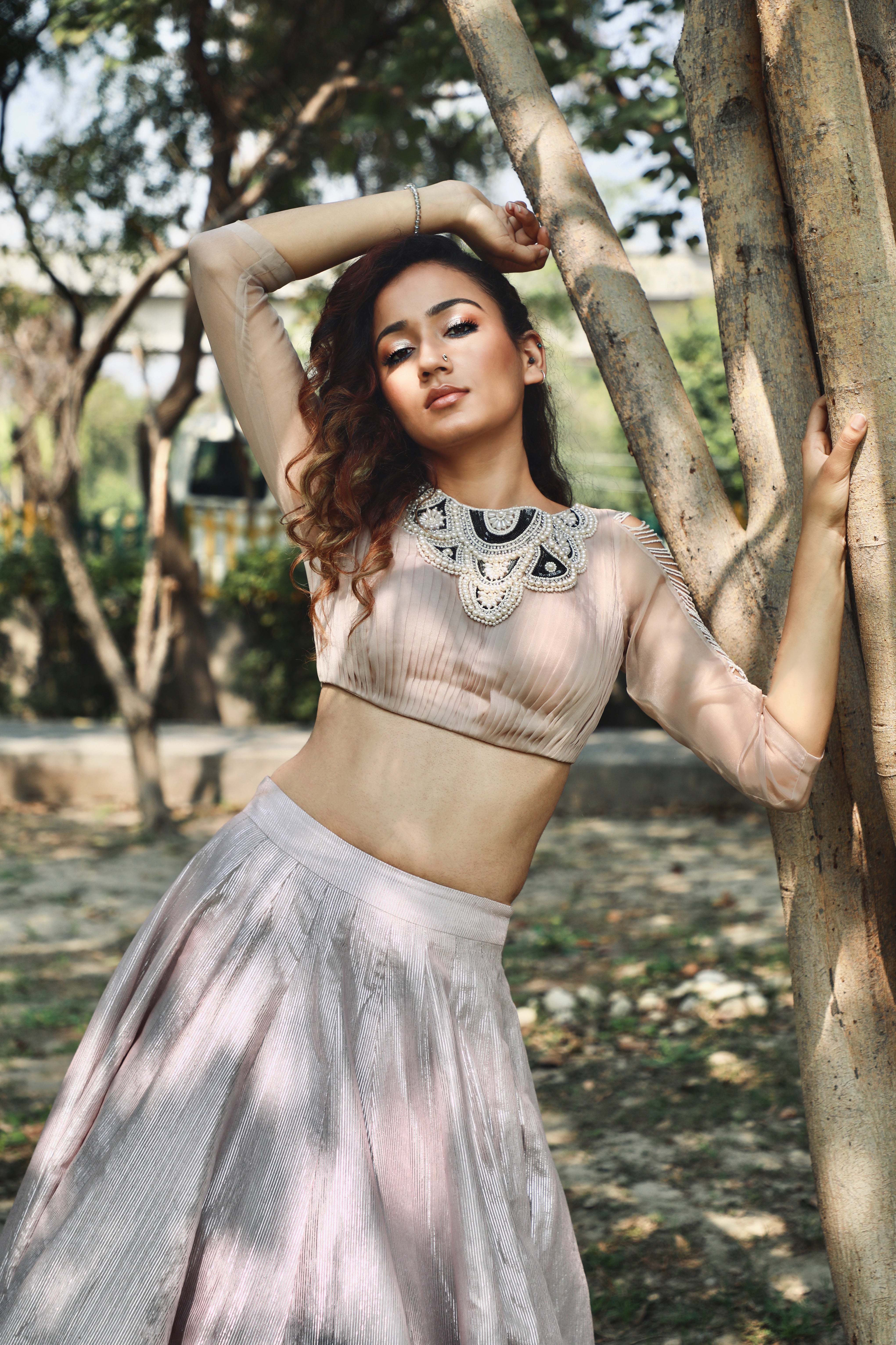 Pleated Organza