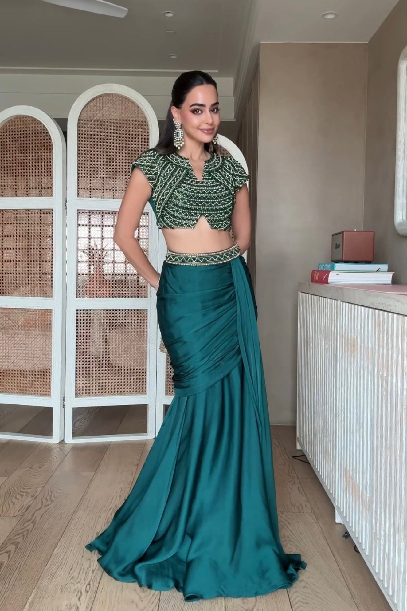 ARUSHI MEHRA X Jewel Drape Skirt Set