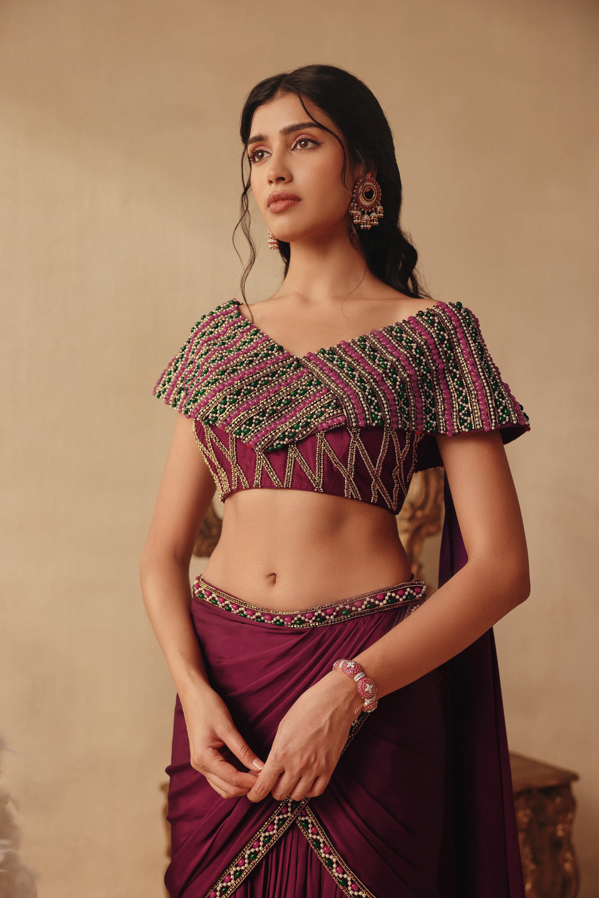 Halo Drape Skirt Set