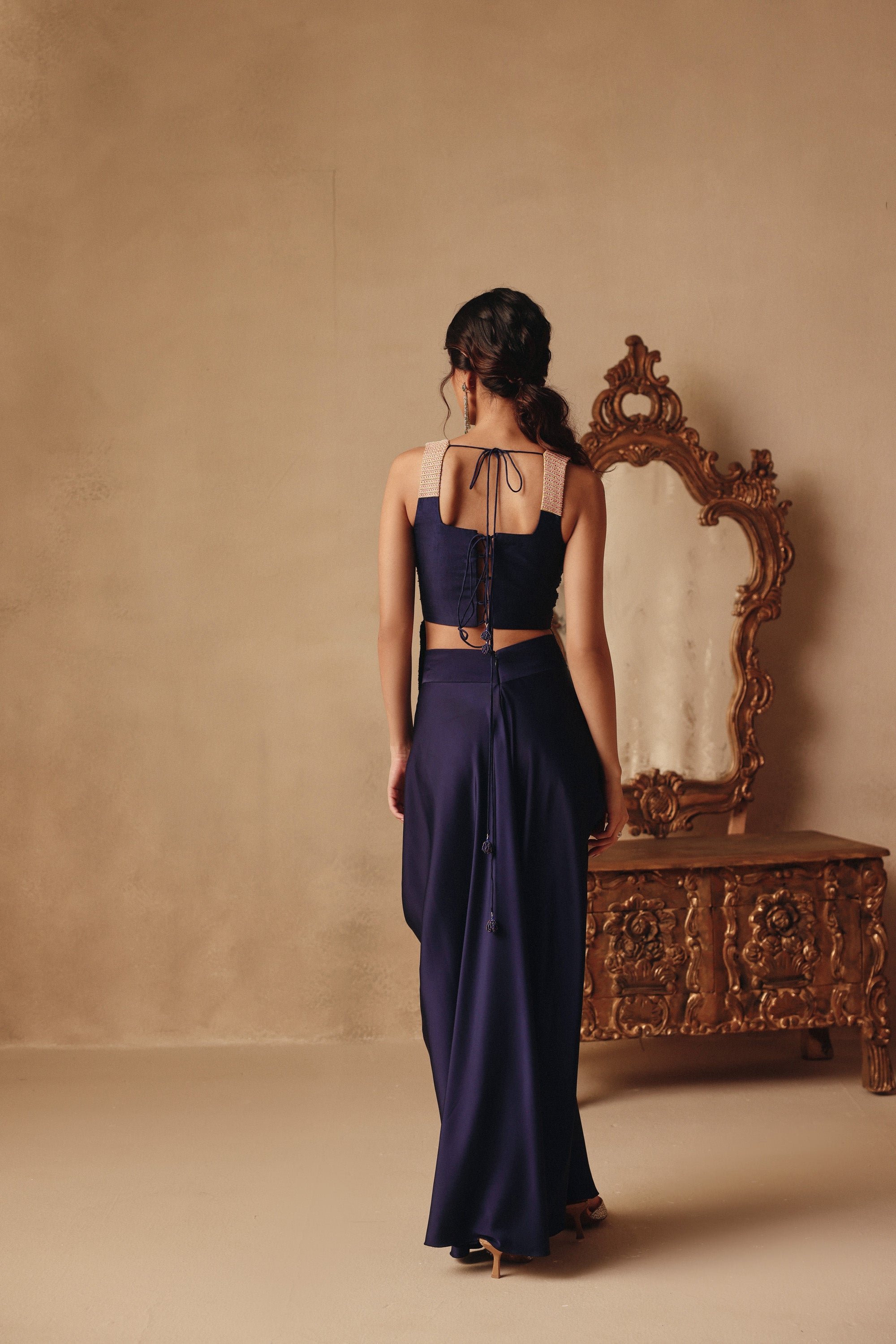 Mitali Wadhwa X Breeze Drape Skirt Set