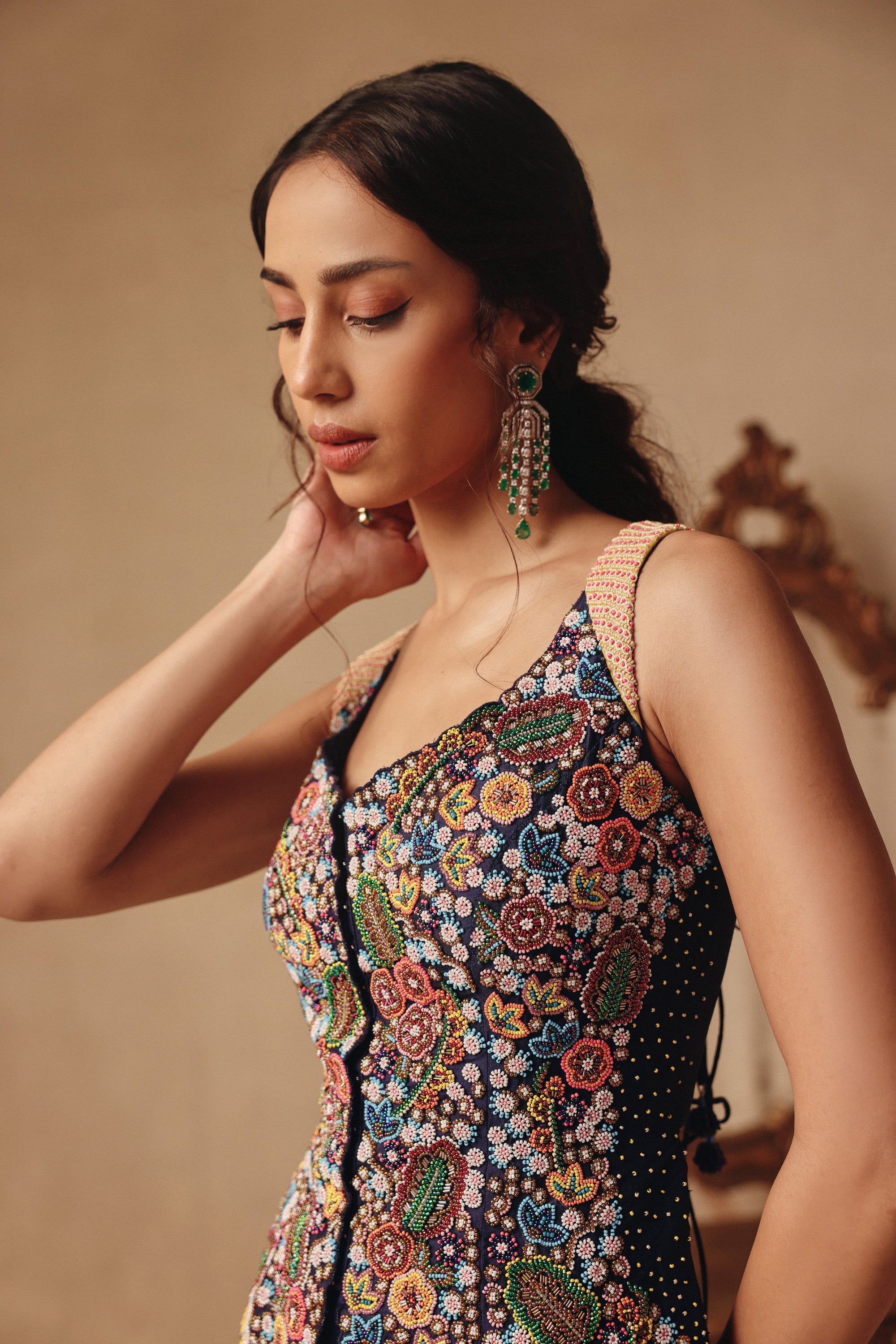 Mitali Wadhwa X Breeze Drape Skirt Set