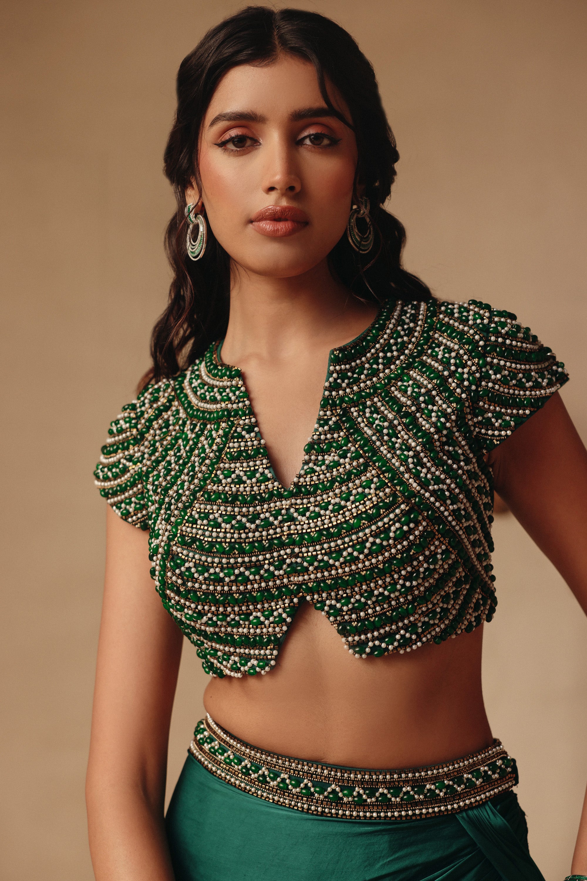 Jewel Drape Skirt Set