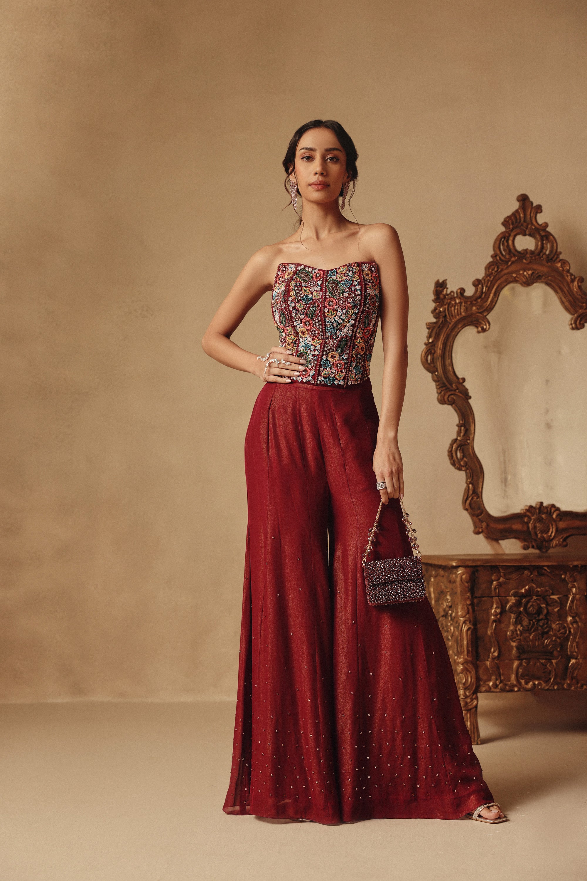 Aura Corset with Pants Set