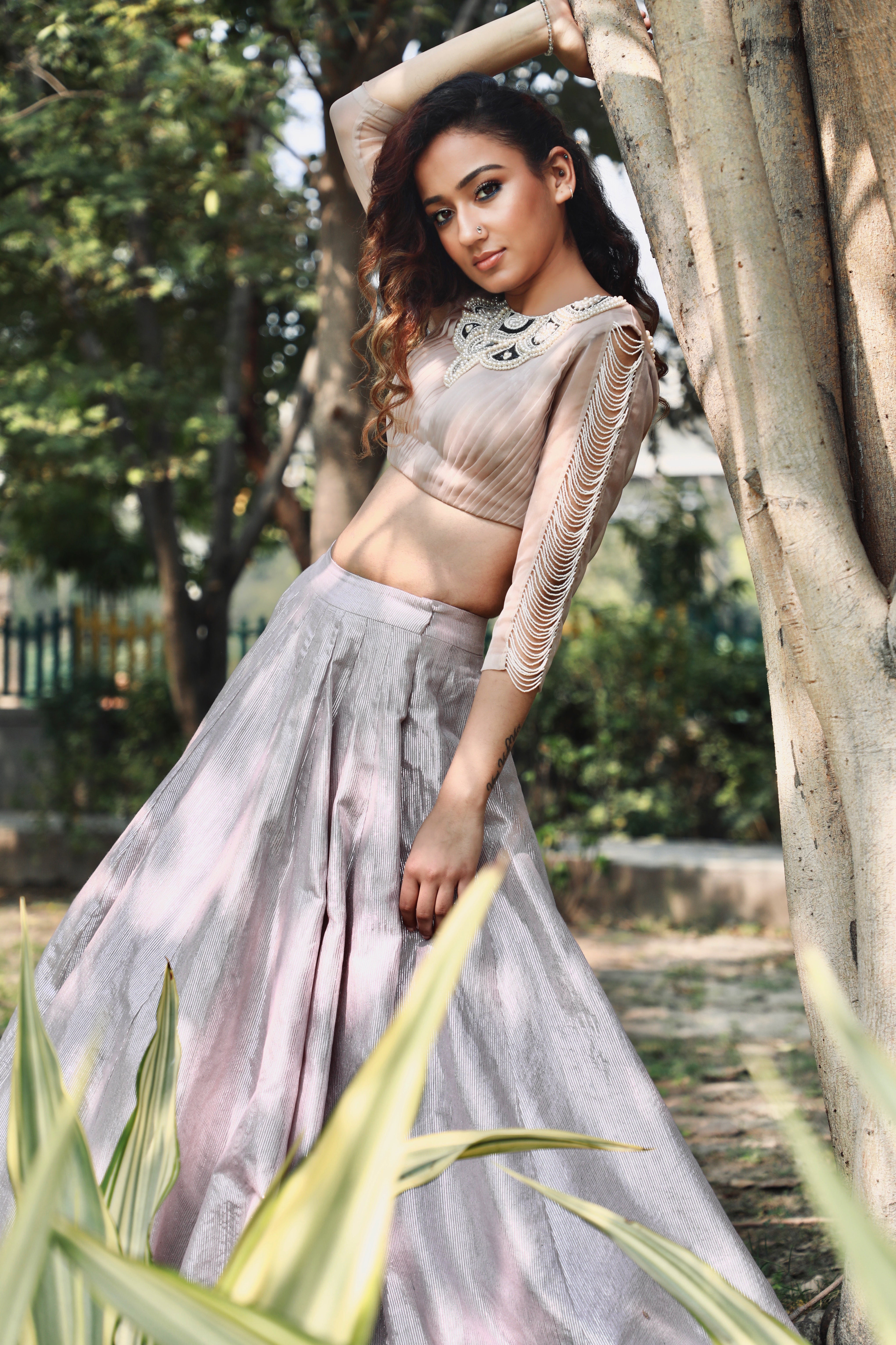 Pleated Organza