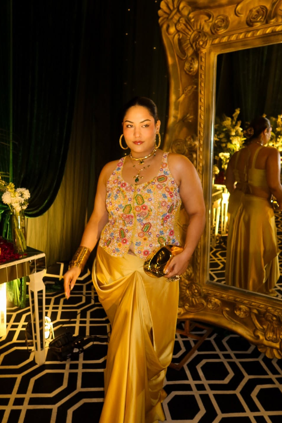 Sakshi Sindhwani X Breeze Drape Skirt Set