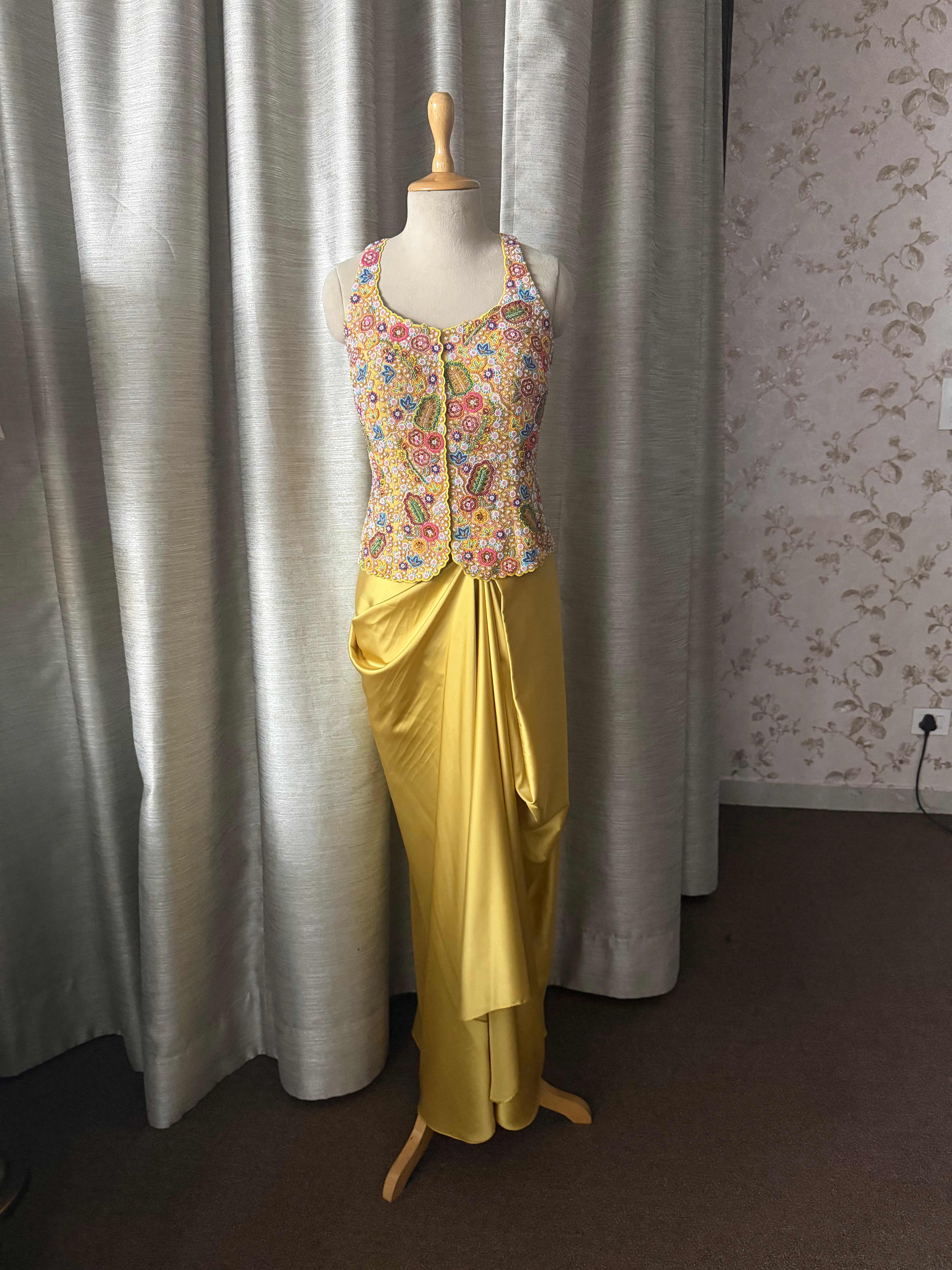 Natasha Luthra X Breeze Drape Skirt Set